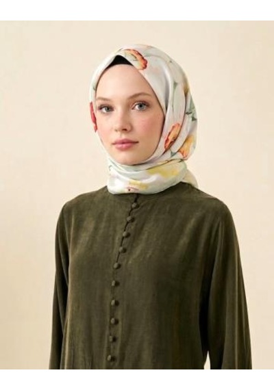 Bushu Ebrar Twill Eşarp Çok Renkli