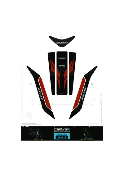 Calibrex Honda Dio 2021-22 Tank Pad Xhd22r