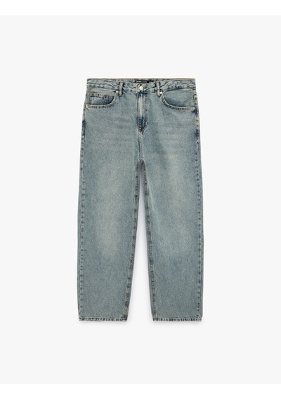 Koton Normal Bel Pamuklu Bol Kalıp Baggy Jean Pantolon Orta İndigo 7wam40070nd Koton Normal Bel Pamuklu Bol Kalıp Baggy Jean Pantolon Orta İndigo 7wam40070nd