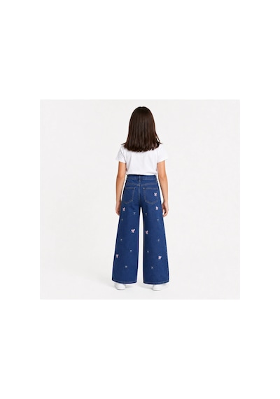Rony Pony Kids Kız Çocuk Fiyonk Nakışlı Palazzo Kot Pantolon Yüksek Bel Geniş Paça Jean Lacivert Rony Pony Kids Kız Çocuk Fiyonk Nakışlı Palazzo Kot Pantolon Yüksek Bel Geniş Paça Jean Lacivert