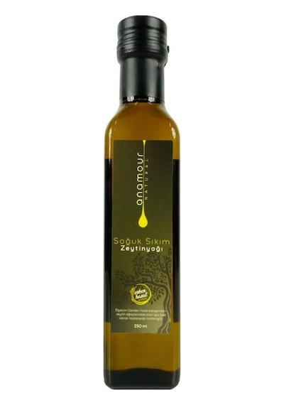 Anamour Natural Soğuk Sıkım Erken Hasat Elysium Garden Otel Zeytinyağı 250 ML