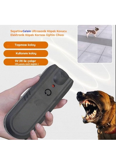Sepetinegelsin Ultrasonik Köpek Kovucu Elektronik Köpek Kornası Eğitim Cihazı
