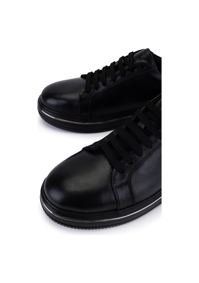 Tamer Tanca Erkek Hakiki Deri Siyah Sneakers & Spor Ayakkabı 870 500 Erk Ayk Sk26-27 Sıyah Dr