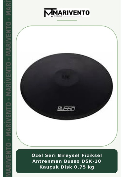 Özel Seri Bireysel Fiziksel Antrenman Busso Dsk-10 Kauçuk Disk 0,75 Kg