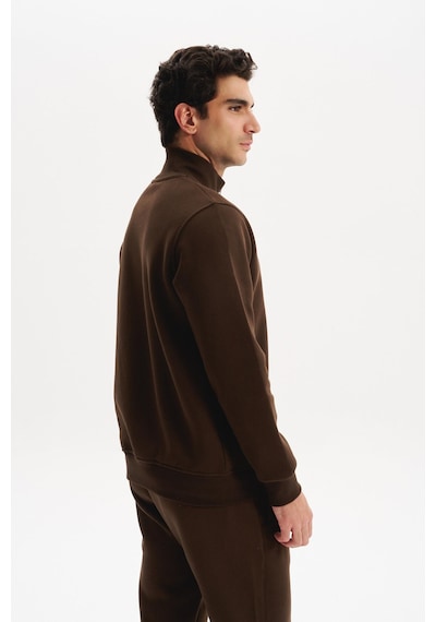 AR-MA Arma Erkek Örme Sweatshirt Regular Fit 3 İplik Basic Dik Yaka Tam Fermuarlı Cepli %70 Pamuk %30 Polyester K30324650702 Kahverengi AR-MA Arma Erkek Örme Sweatshirt Regular Fit 3 İplik Basic Dik Yaka Tam Fermuarlı Cepli %70 Pamuk %30 Polyester K30324650702 Kahverengi