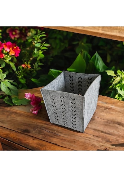 Keçe Saklama Kutusu Gri Renk, 16x16x16 Cm Dekoratif Organizer Sepet, 3 Mm Kalınlıkta, Çok Amaçlı Tekli Kutu Açık Ahşap Keçe Saklama Kutusu Gri Renk, 16x16x16 Cm Dekoratif Organizer Sepet, 3 Mm Kalınlıkta, Çok Amaçlı Tekli Kutu Açık Ahşap