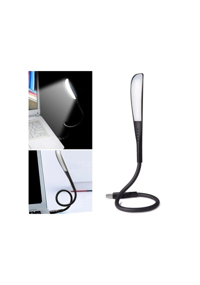 Dokunmatik Masa Ve Kitap Okuma Lambası Usb Girişli 14 Ledli 3 Kademeli Ledi Siyah .