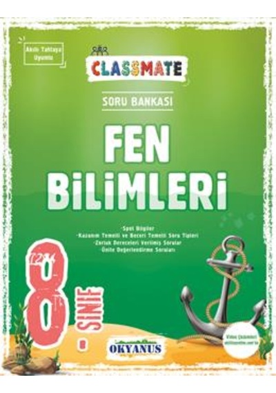 Okyanus8. Sinif Classmate Fen Bilimleri Soru Bankasi