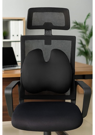 Hafızalı Köpük Sırt Yastığı - Ofis Ve Araba Koltuğu Için Ergonomik Arka Elastik Yastık Çok Renkli Hafızalı Köpük Sırt Yastığı - Ofis Ve Araba Koltuğu Için Ergonomik Arka Elastik Yastık Çok Renkli