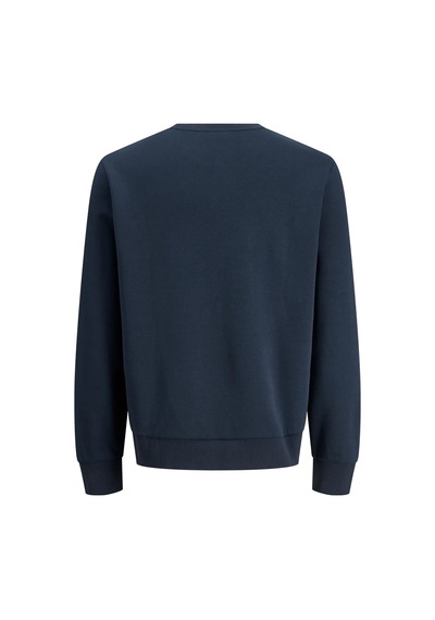 Jack & Jones Erkek Jjpan Bisiklet Yaka Logo Detaylı Sweatshirt 12310759 Lacivert