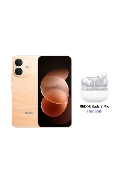 Xiaomi Redmi Note 17 Pro 5G 8 GB 256 GB (Xiaomi Türkiye Garantili) Turuncu+Xiaomi Redmi Buds 8 Pro Bluetooth 5.4 Kulak İçi Beyaz Kulaklık