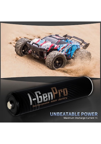 I-gen G211 2'li Aa/aaa/9v Pil Şarj Aleti + 2 Adet Aaa Pro 1100 Mah 1.2v Ni-mh Ince Şarjlı Kalem Pilli Set