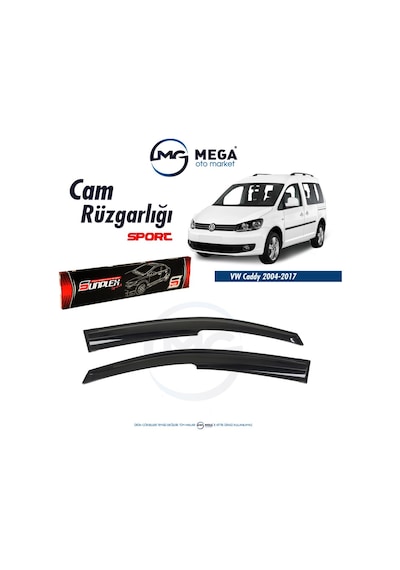 Ww Caddy 2004-2017 Cam Rüzgarlık Mugen Tip Sunplex
