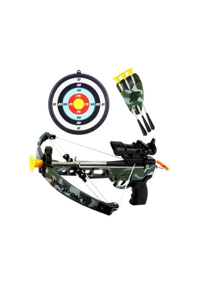 01035881 Sun-yfn-ok Set Crossbow Askeri 4 Vak Ok Sadak Hedefli Unisex