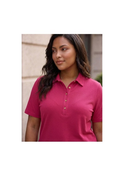 Hanezza Polo Yaka T-shirt Fuşya - 899768807 Fuşya