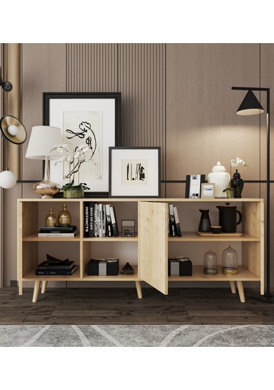 Latina Modern Konsol 3 Kapaklı 180 Cm Safir Meşe Safirmeşe