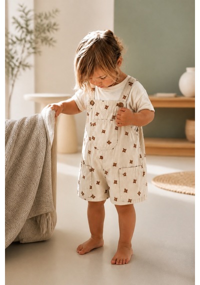 Eray Alp Kids Unisex Çocuk Baskılı Ayıcık Salopet Alt Üst Takım Yazlık Günlük Model Çok Renkli Eray Alp Kids Unisex Çocuk Baskılı Ayıcık Salopet Alt Üst Takım Yazlık Günlük Model Çok Renkli
