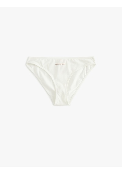 Koton Pamuklu 3'lü Brief Külot Paketi Ekru 5wlk30269mk Ekru