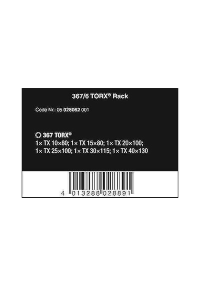 Wera 3676 Torx Tornavida Plus Set 05028062001