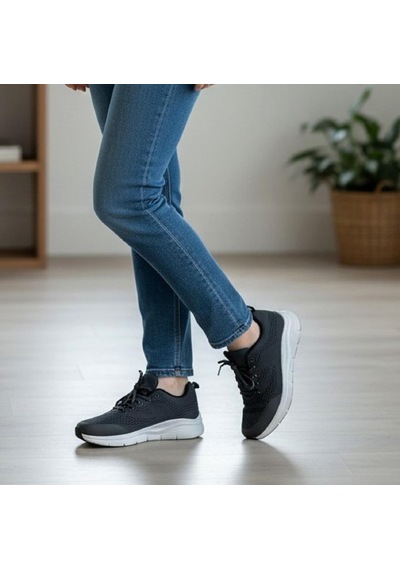 Bestof 231 Füme-beyaz Fileli Fuspetli Spor Ayakkabı Füme