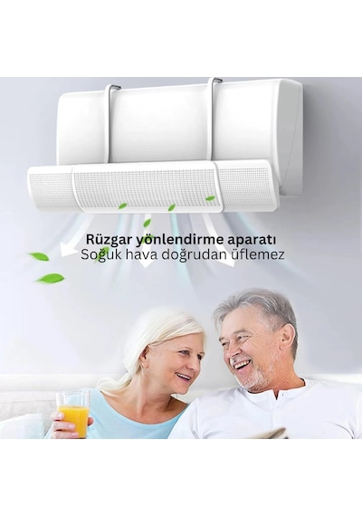 Shopytech Klima Çarpması Önleyici Ayarlanabilir Delikli Hava Yönlendirici Universal Split Klima Rüzg Diğer