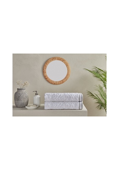 Özdilek Corallo/beyaz-gri Banyo Havlusu 90 150