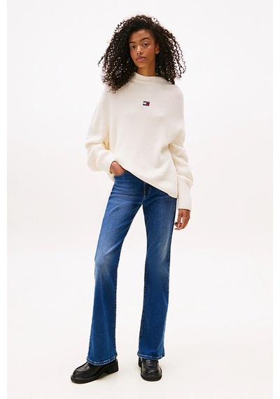 Tommy Jeans Kadın Triko-dw0dw21676 Beyaz