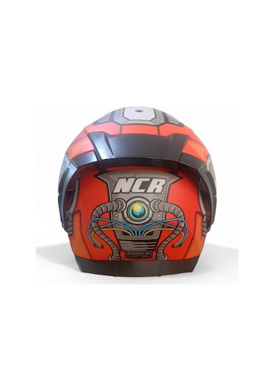 Ncr Kapalı Visörlü M69 Ece22-06 Belgeli Kask Turuncu
