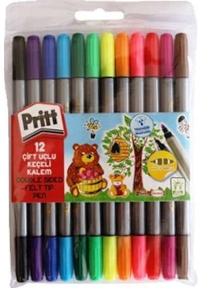 Pritt Keçeli Boya Kalemi Çift Uçlu 12 Renk