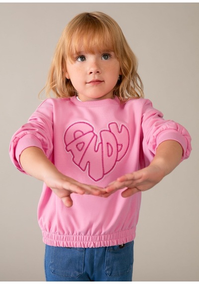 Mayoral Kız Çocuk İki İplik Sweatshirt Pembe