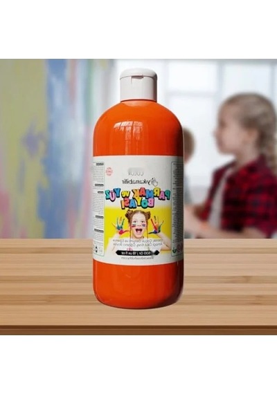 Dayanıklı Parmak Boyası, 500 Gr - Turuncu 0.2 L