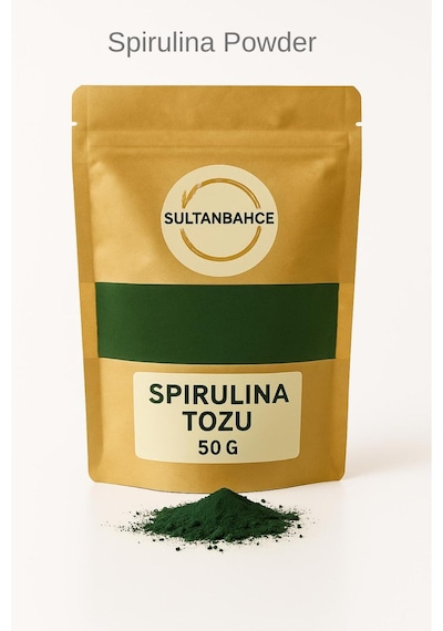 Spirulina Tozu 50 Gr Doğal Bitkisel Protein Ve Yüksek Süper Gıda - Spirulina Powder