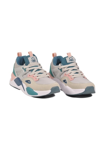 United Colors Of Benetton Gri Bağcıklı Memory Foam Unisex Spor Ayakkabı Bnı-11109 G