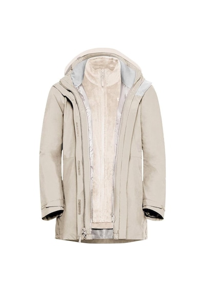 Jack Wolfskin Jack Wolfskın Rotwand 3ın1 Jkt W Kadın Pale Sand Outdoor Ceketi A60333-a0056 Ekru