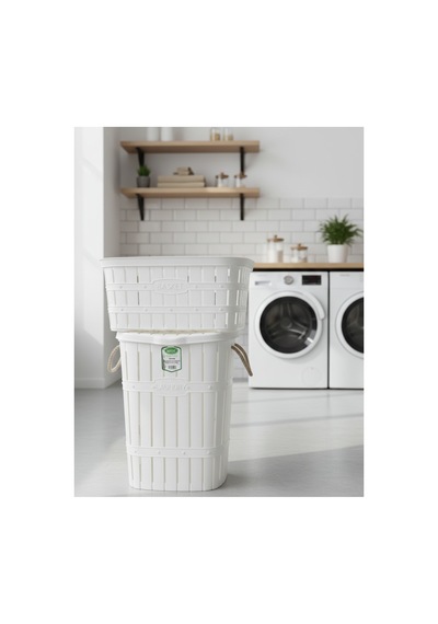 65 Lt Kirli Çamaşır Sepeti Ve 40 Lt Çamaşır Selesi İkili Set Banyo Düzenleyici Çamaşır Sepeti Takımı Beyaz - 833547039 Beyaz 65 Lt Kirli Çamaşır Sepeti Ve 40 Lt Çamaşır Selesi İkili Set Banyo Düzenleyici Çamaşır Sepeti Takımı Beyaz - 833547039 Beyaz
