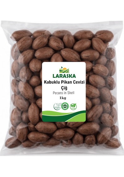 Kabuklu Pikan Cevizi Çiğ 1kg Katkı Maddesiz Yerli Jumbo - Pecans İn Shell Aile Boyu Avantajlı Paket 1 KG