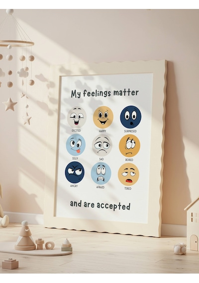 My Feelings Matter Dijital Baskı Poster V5 Çerçevesiz