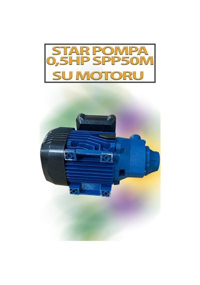 0,37 Kw 0,5 Hp 2900 D/d 2,8 A. Su Motoru 220 V/50 Hz Pompa