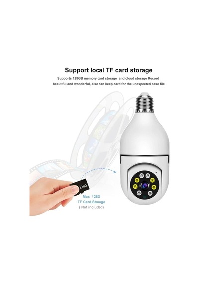 Tr Full Hd 1080p Kamera Bebek Izleme Ve Güvenlik Kamerası Wifi 360 Derece Dönebilen Kamera Beyaz Cmr6 Diğer