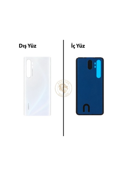 Xiaomi Mi Note 10 Lite Buz Beyazı Uyumlu Arka Kapak Beyaz