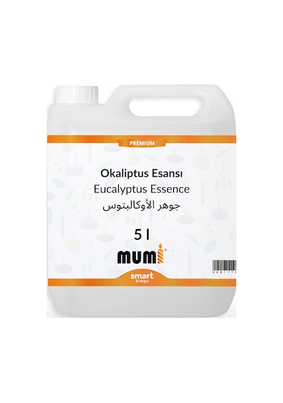 Premium Mum Esansı Okaliptus 5 Litre Şeffaf