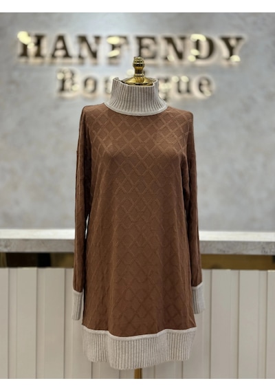 Qupra Qaz74029 Kahve Tunik Çok Renkli
