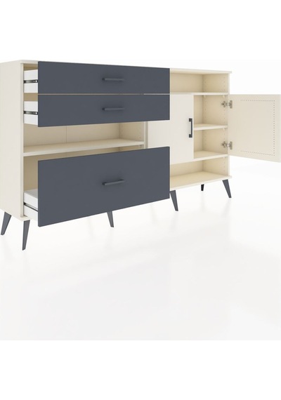 Arges Konsol 4 Raflı 3 Çekmeceli 2 Kapaklı 176x30x99 Aytaşı-aytaş Aytaşı-aytaşı/antrasit Arges Konsol 4 Raflı 3 Çekmeceli 2 Kapaklı 176x30x99 Aytaşı-aytaş Aytaşı-aytaşı/antrasit