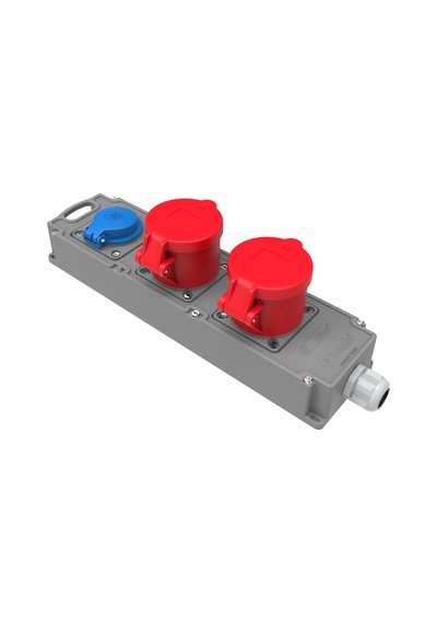 Bemis Cee Tri Box Grup Priz 5/32a. 380v. 2 Ad.+1/16a. 220v. 1 Ad.