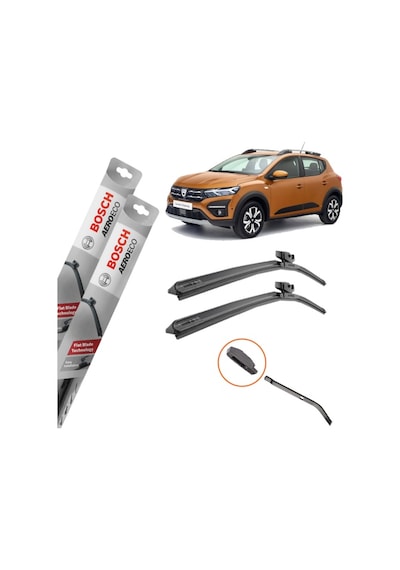 Dacia Sandero Muz Silecek Takımı Ön Bosch Aeroeco 2016-2019 Dacia Sandero Muz Silecek Takımı Ön Bosch Aeroeco 2016-2019
