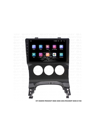 Myway Peugeot 5008 Android Multimedya Carplay Navigasyon Ekran - 8gb Ram+128 Gb Hdd - Myway