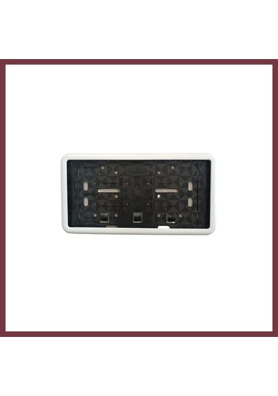 Storeşahin Çerçeveli Dikdörtgen Plakalık Plaka Altlığı Beyaz 32x17cm 1 Adet Shn0720