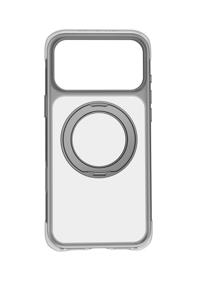 Apple iPhone Uyumlu 18 Pro Kılıf Wiwu Ag-203 Aeroguard Ultra Serisi M-safeli Airbag Tasarımlı Standlı Kapak Gri