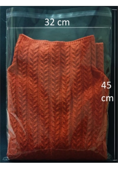 Yiğit Ticaret Şeffaf Yapışkanlı Poşet - Opp Kendinden Yapışkanlı Jelatin Parlak Poşet 32X45Cm - 100
