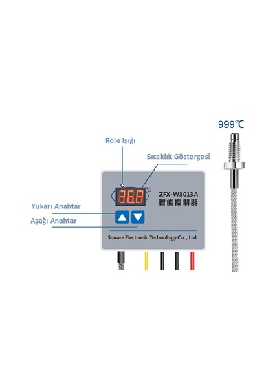 ZFX-W3013A 220V 0-1000C  2200w Yüksek Derece Termostat